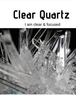 Clear quartz card