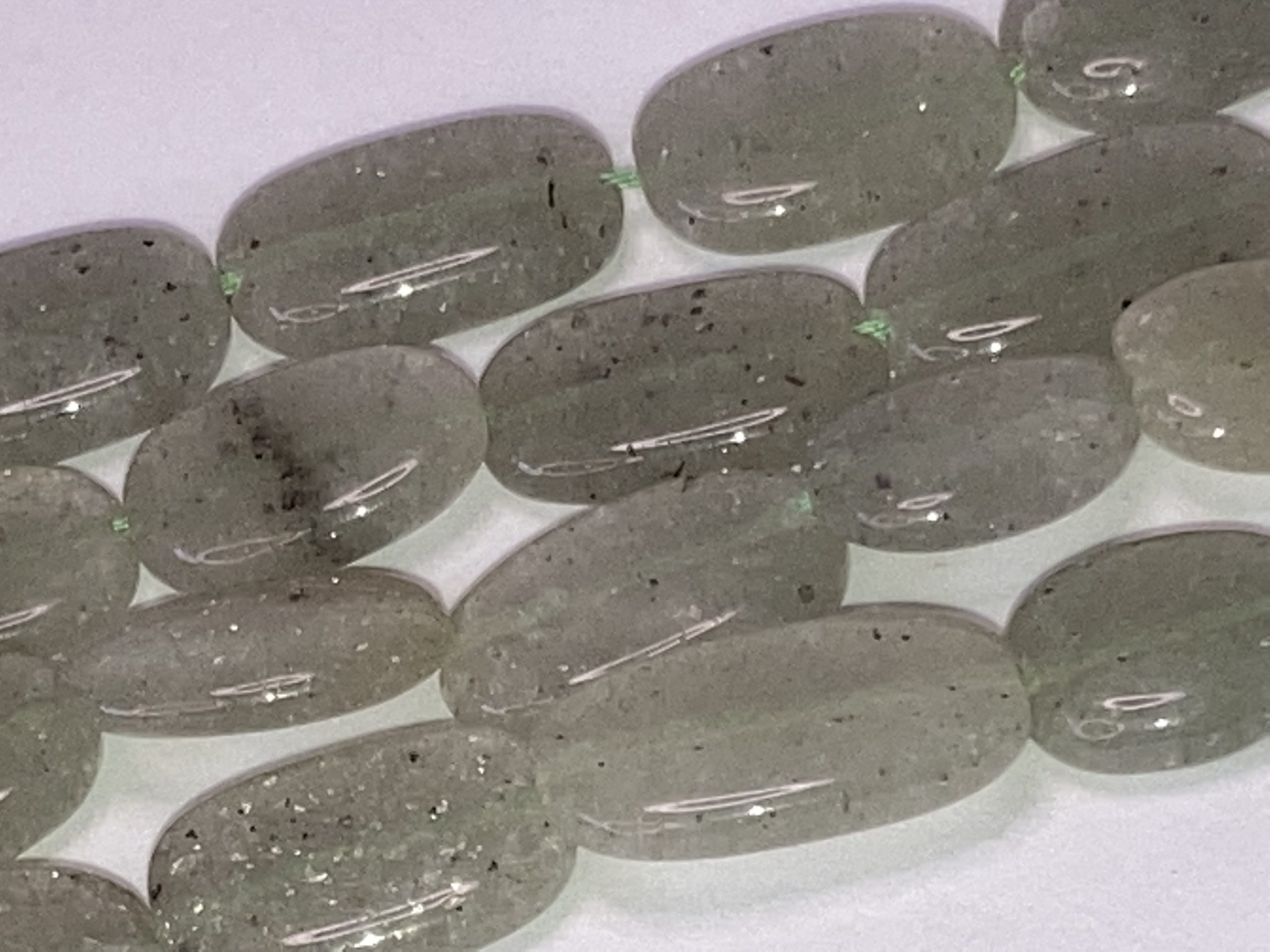 (Prehnite) Green Amethyst beads