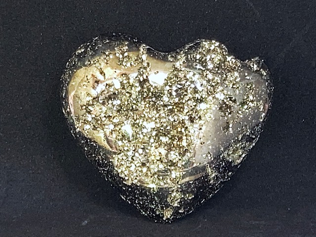 pyrite heart large 65