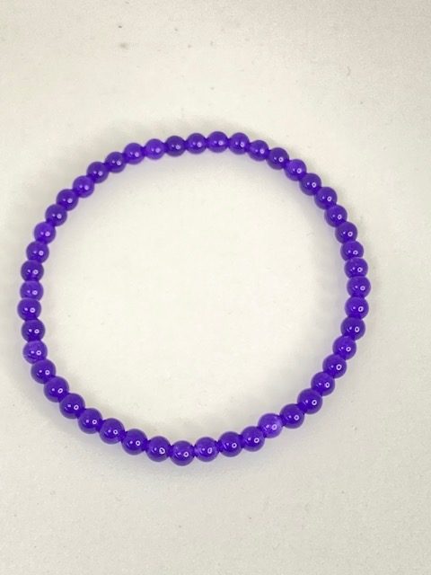 amethyst 4mm bead bracelet
