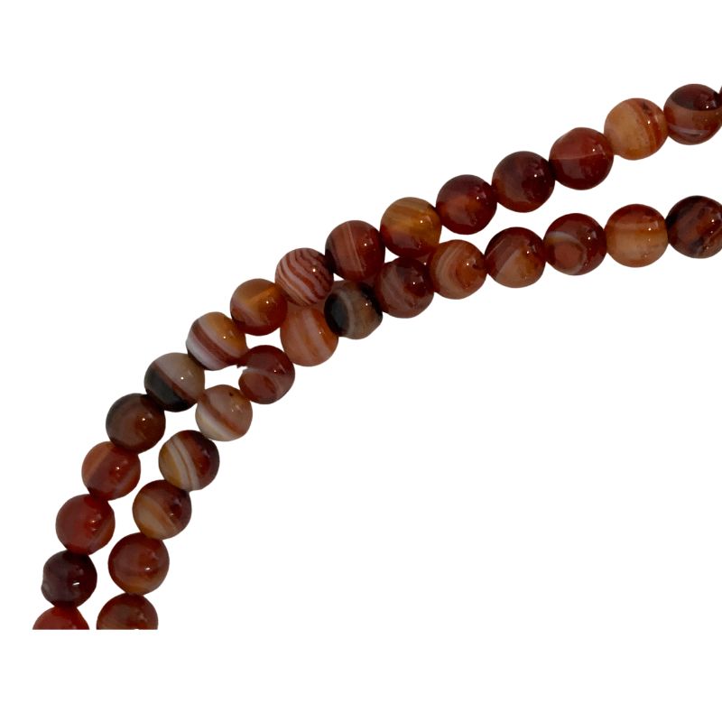 carnelian bead closeup