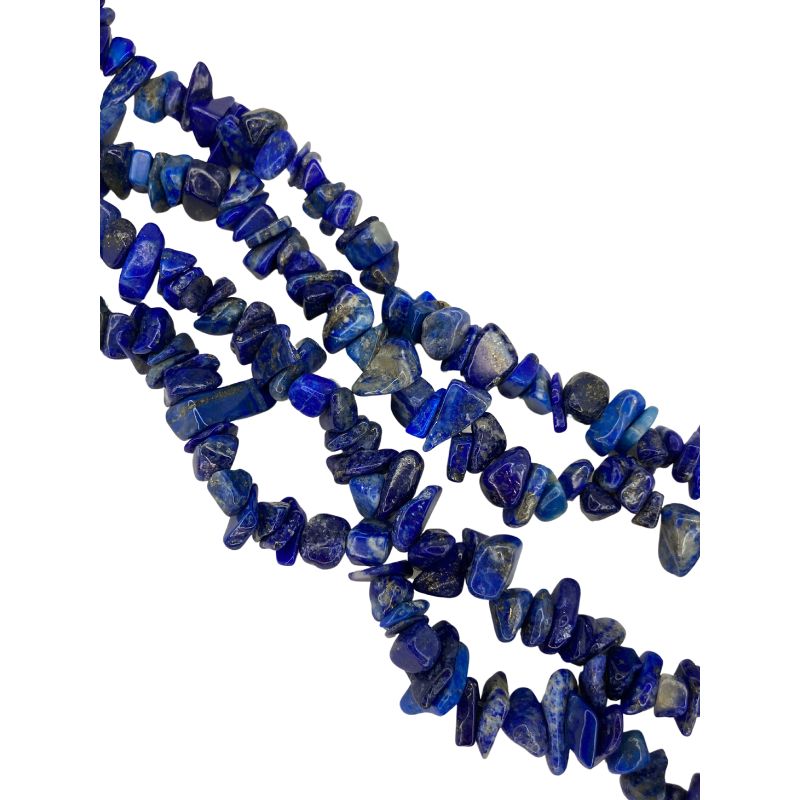 lapis lazuli chips closeup