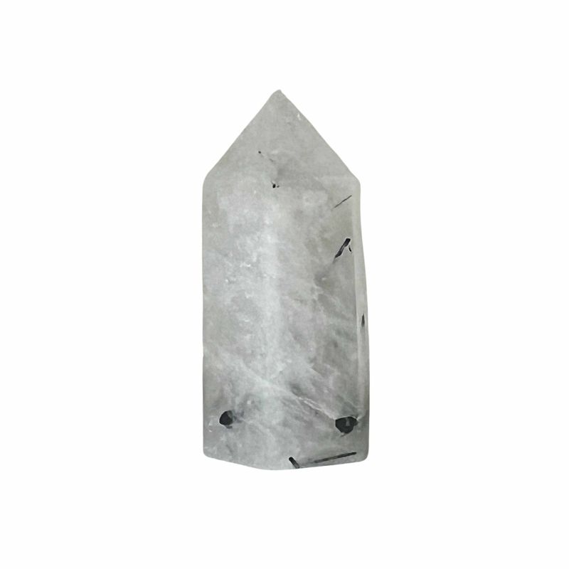 clear quartz rutile point B1