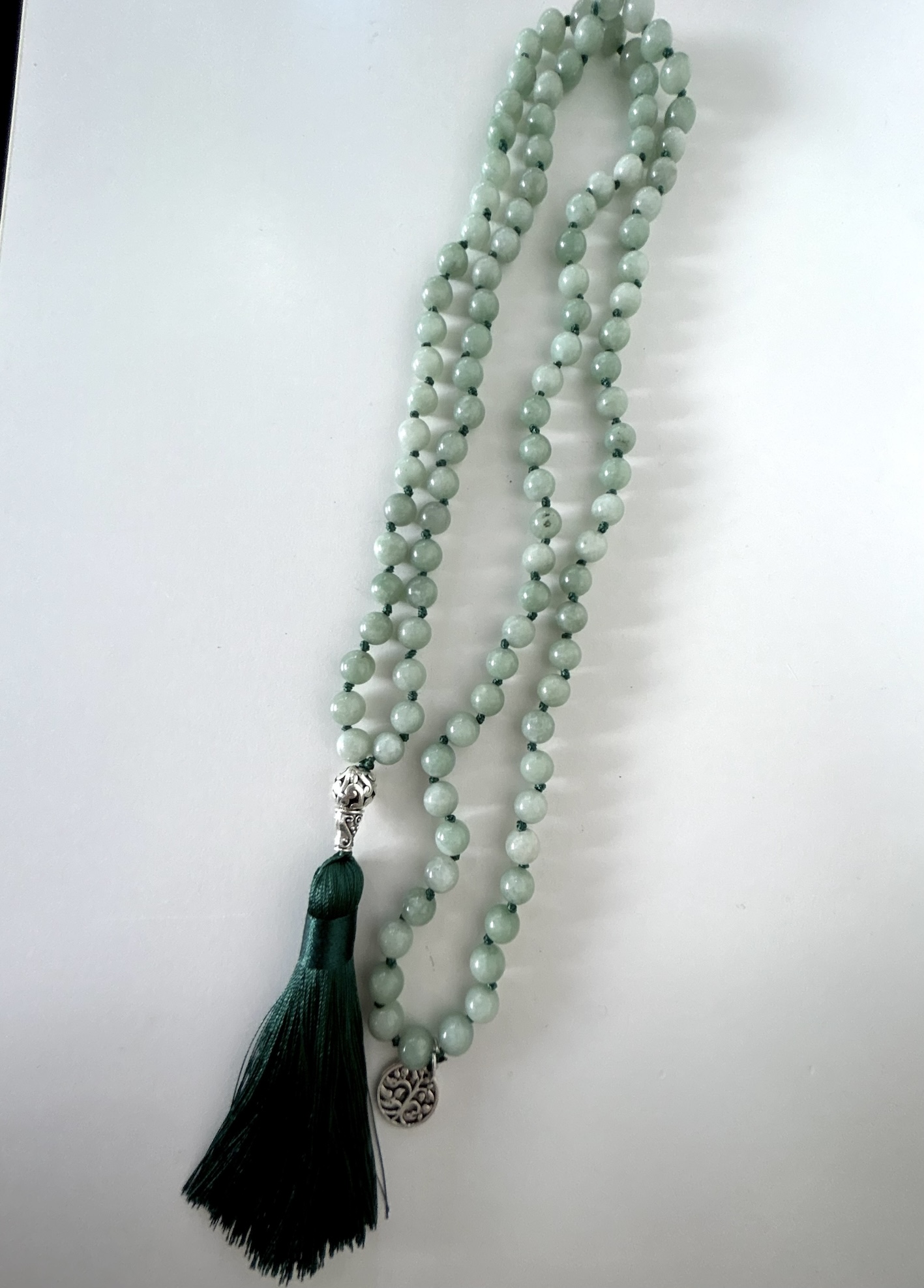 green aventurine mala beads