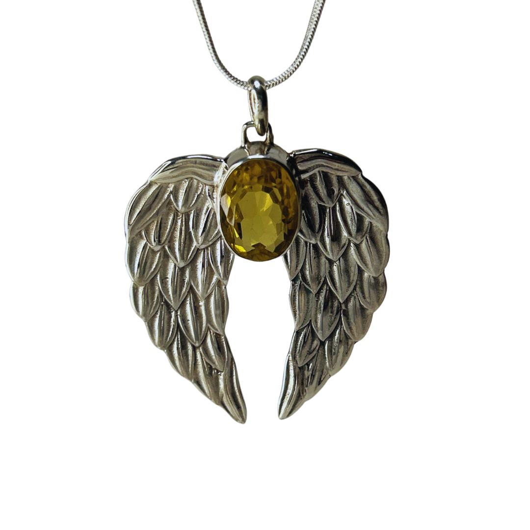 Citrine Angel pendent