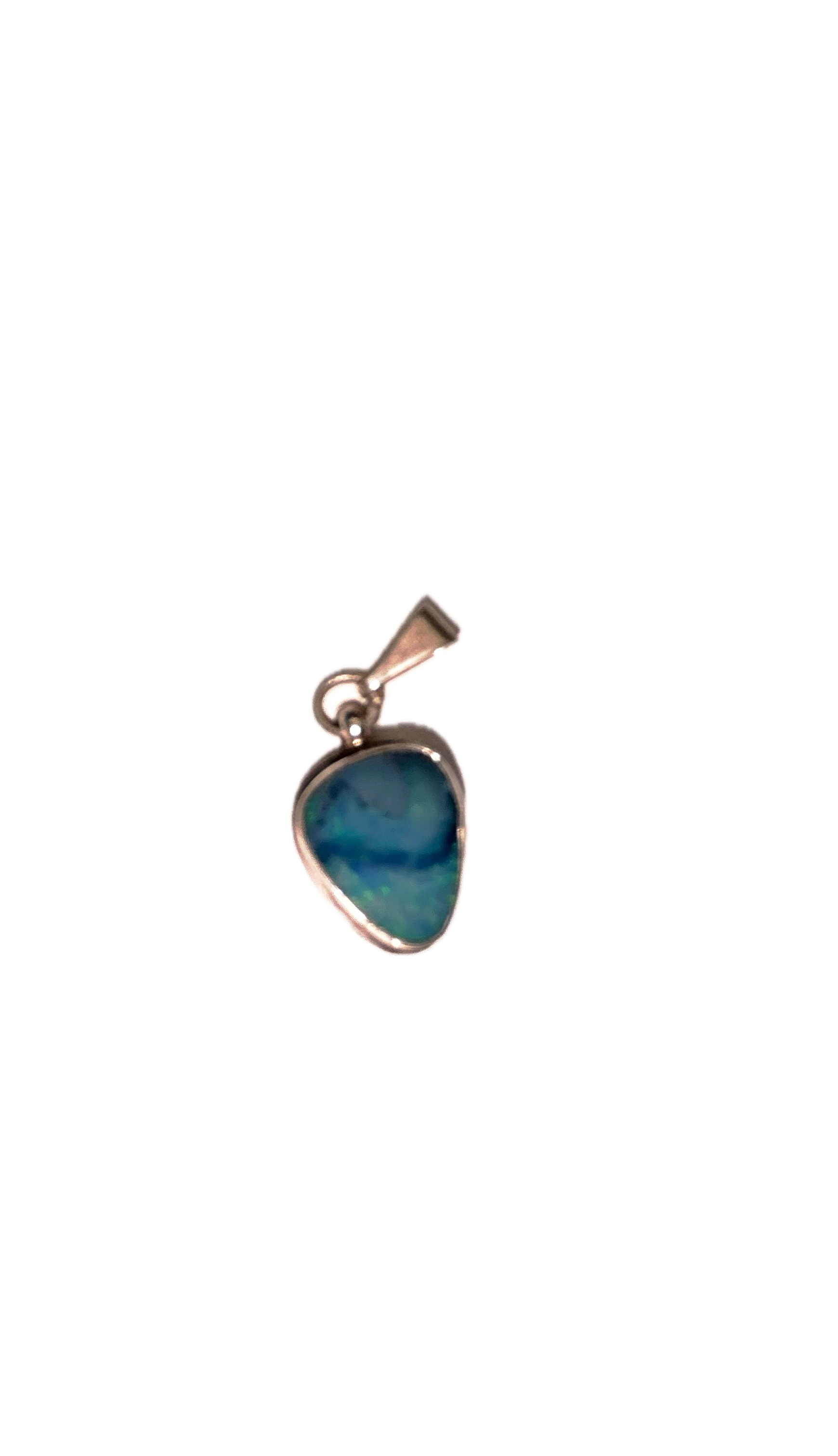 Blue opal pendant